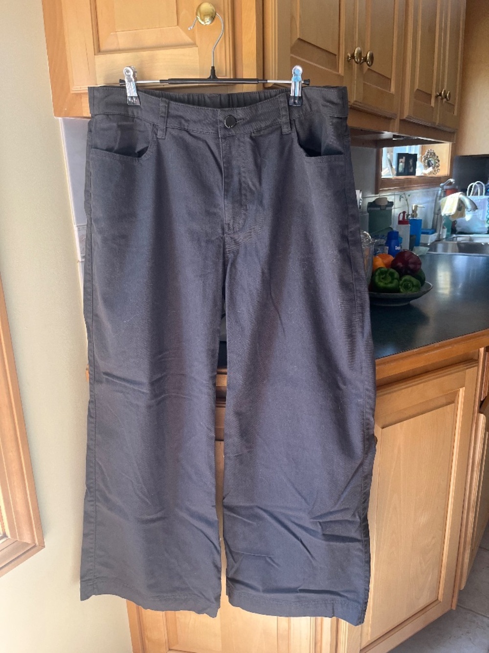 Pact Brown Twill Pants, L